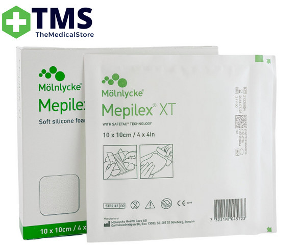 Mepilex XT Soft Silicone Foam Dressing 10cm x 10cm - Each