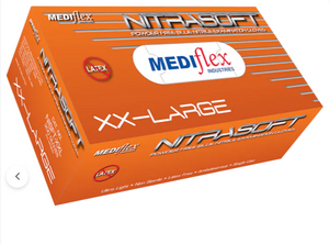 Mediflex Nitrasoft Powder Free Nitrile Gloves - Box/200