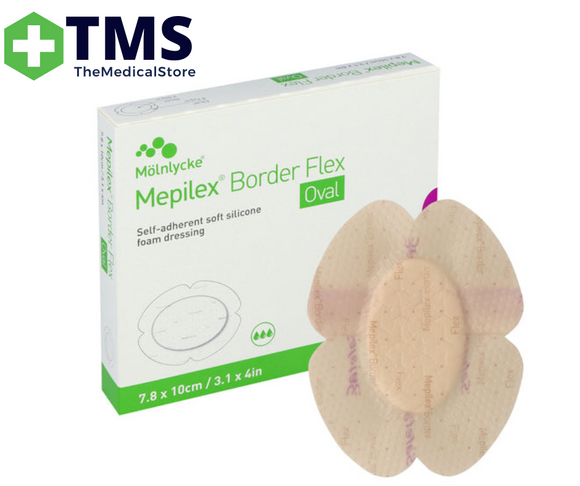 Mepilex Border Flex Oval 7.8 x 10cm - Each