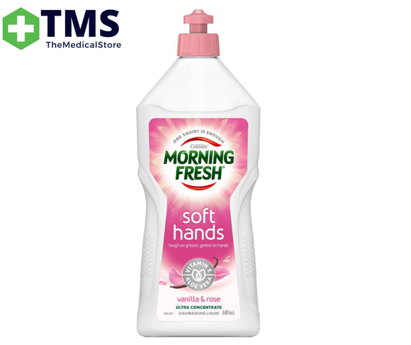 Morning Fresh Soft Hands Dishwashing Liquid Vanilla & Rose 680ml