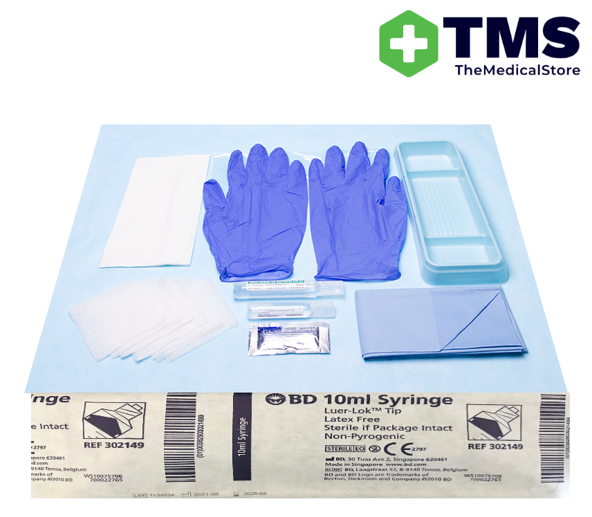 Multigate Catheter Procedure Set 4 with Free BD Syringes Each