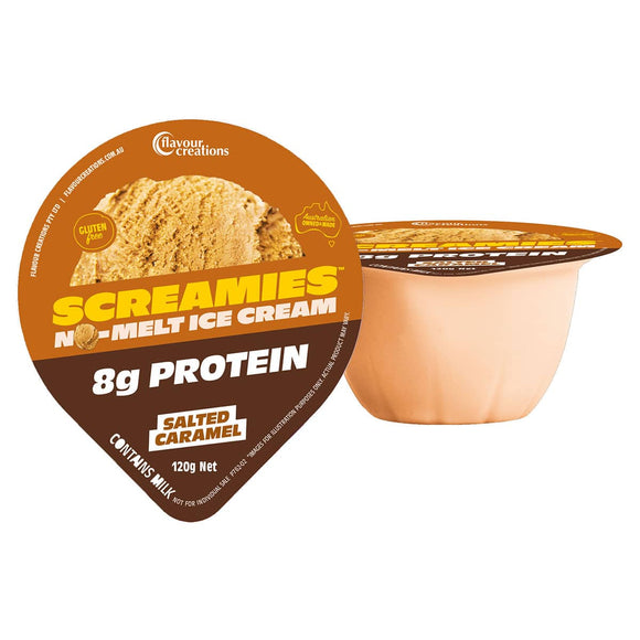 Salted Caramel 8g Protein SCREAMIES No Melt Ice Cream 120g
