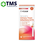 2SAN Urinary Tract Infections (UTI) test kit packaging with TMS branding on a white background