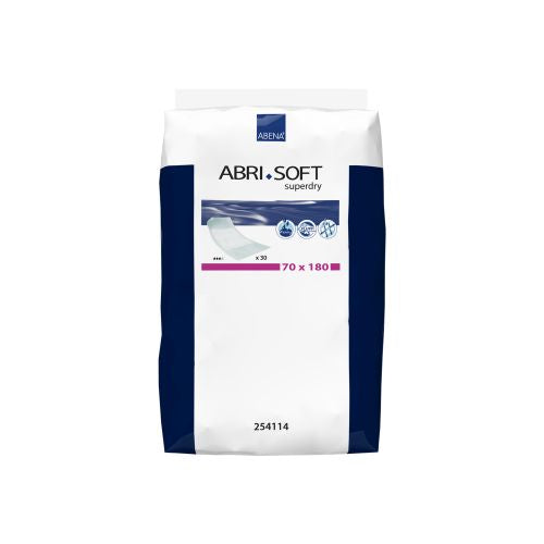 Abena Abri Soft Superdry Underlay/Bed Protector 70x180cm - Pack/30 - (254114)