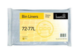 Bastion Bin Liner 72-77L Heavy Duty Black - Box/250
