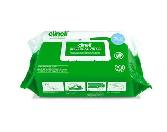 Clinell Universal Wipes - Pack/200