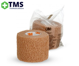 3M Coban Self-Adherent Wrap 5cm x 2m Tan - (1582)