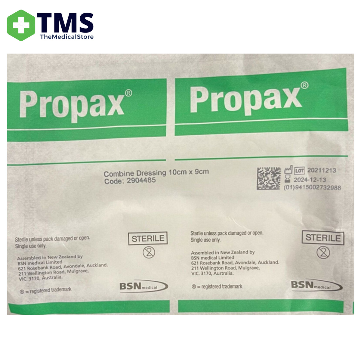 Propax Combine Wound Dressing 9cm x 10cm Sterile - Pack of 10pcs - 290 ...