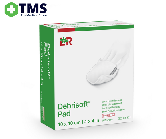 Debrisoft Pad Wound Debridement 10cm x 10cm - Box/5