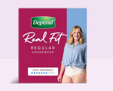 Depend Real Fit Underwear Regular Female - Pack/8