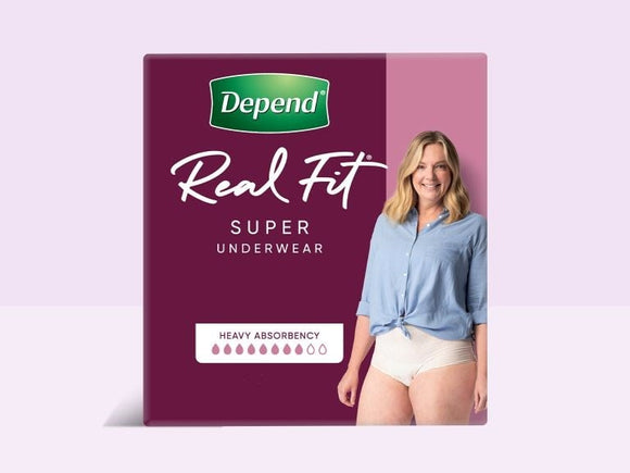 Depend Real Fit Underwear Super Female - Pack/8
