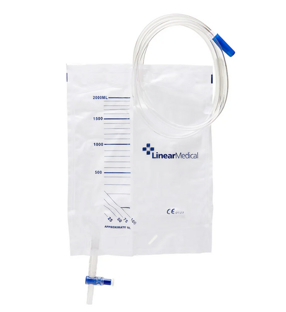 Linear Medical Sterile Drainage Bag T-Tap -2000ml