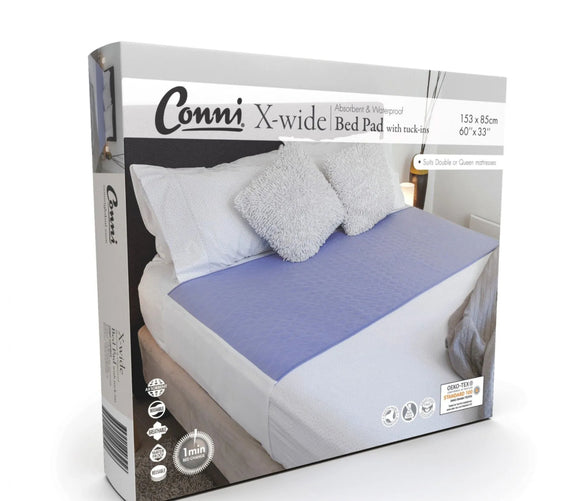 Conni X-wide Reusable Bed Pad with Tuck-ins