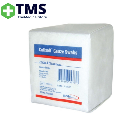 BSN Cutisoft (Leukoplast) 8-Ply Gauze Swabs Non-Sterile - Pack/100