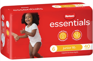 Huggies Essentials Unisex Nappies Size 6 - 40/Pack