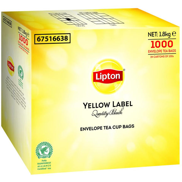 Lipton Yellow Label Quality Black Tagged Tea Bags