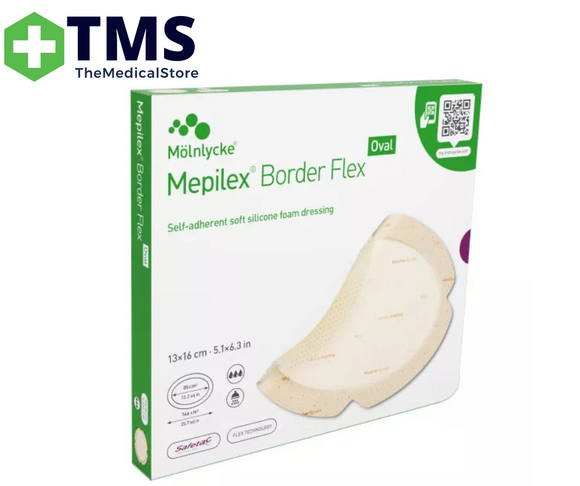 Mepilex Border Flex 13cm x 16cm Oval - Each