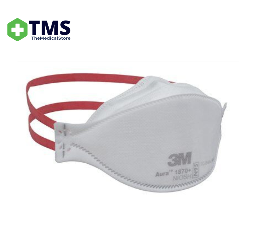 3M Flat Fold Particulate Respirator & Surgical Mask N95/P2 with Fluid ...