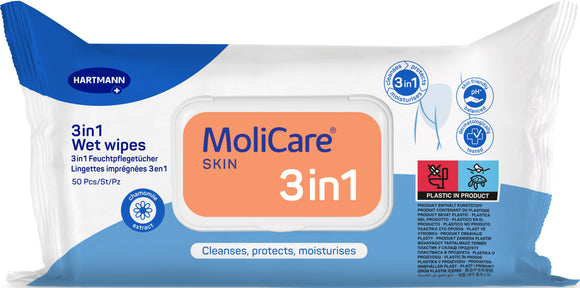 MoliCare Skin 3in1 Wet wipes