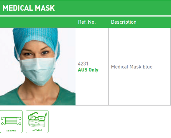 Molnlycke Medical Mask 4231-03 - 50/Box