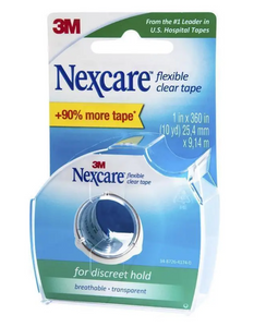 3M Nexcare Flexible Clear Tape 25.4mm x 9.14m