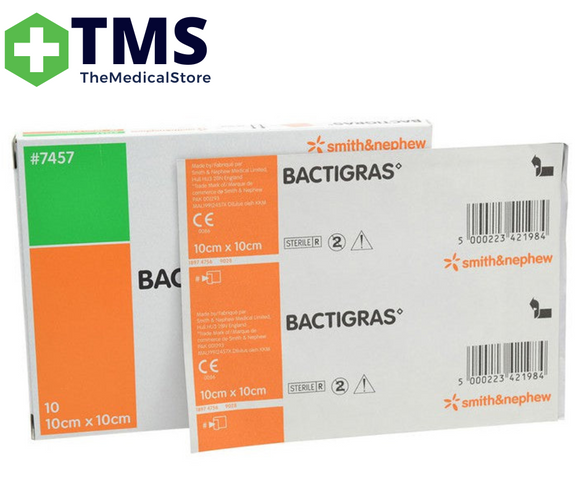 Bactigras Antiseptic Gauze Dressing 10cm x 10cm