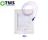 mdevices Urine Bag 2000mL T Tap NRV 120cm Clear Tubing Sample Port - (UR062003)