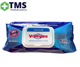 Whiteley V-Wipes Instrument Grade Disinfectant Wipes Flat Pack Low Level 230x330mm