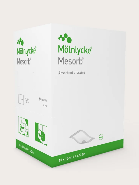 Mesorb Highly Absorbent Dressing 10cm x13cm - Each