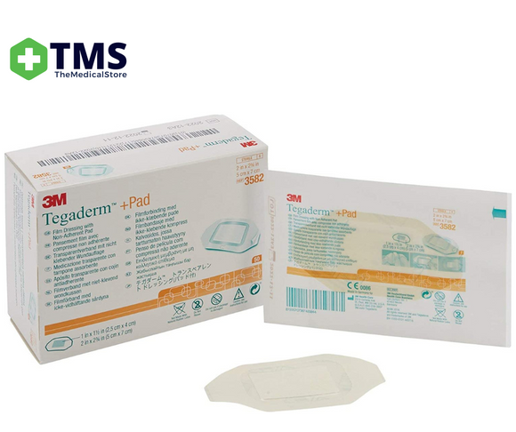 3M TEGADERM + PAD WATERPROOF ABSORBENT TRANSPARENT ISLAND DRESSING