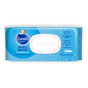 Curash Simply Water Baby Wipes 80/Pack