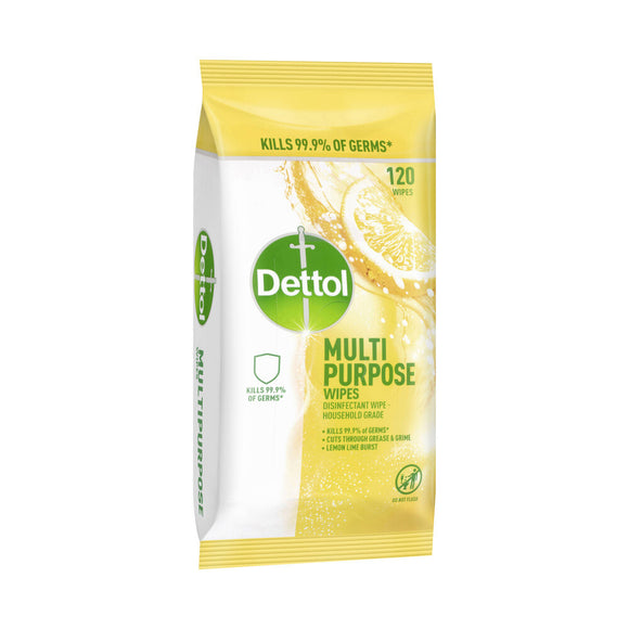 Dettol Antibacterial Surface Cleaning Wipes - 120 Pack