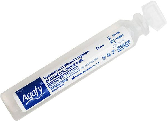 Aqafy Saline Eye Wash & Wound Solution (15 ml)