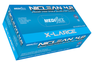 Mediflex Niclean 4.2 Powder Free Nitrile Gloves - Box/200