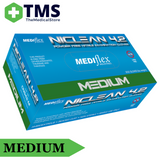Mediflex Niclean 4.2 Powder Free Nitrile Gloves - Ctn/10 Box