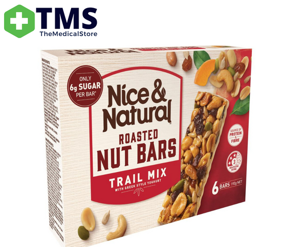 Nice & Natural Roasted Nut Bar Trail Mix 192g Box 6