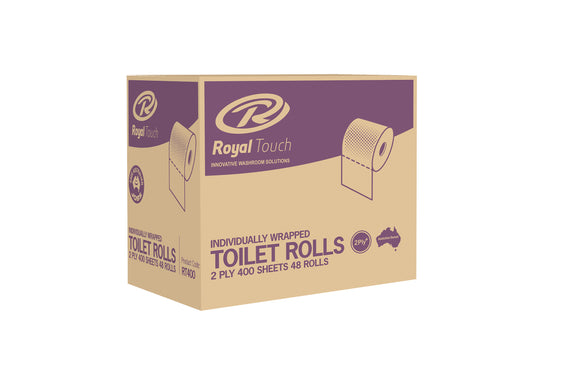 2 Ply Premium Toilet Tissue 400 Sheets Roll - 48 Rolls/Carton