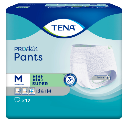 Tena Pants Super Pack/12 - Medium