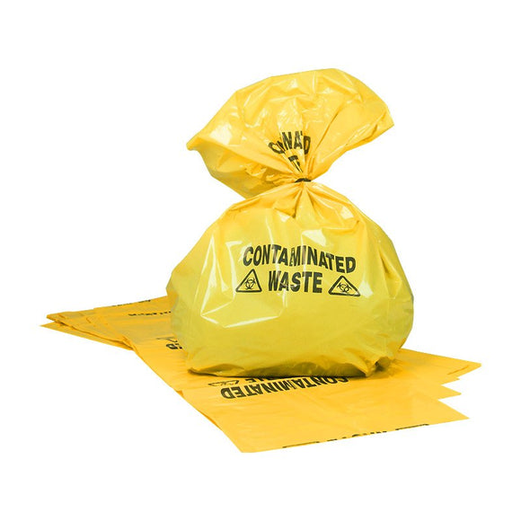 Yellow Bio Clinical Waste Bag 700X1000mm 80L - 50/Pack