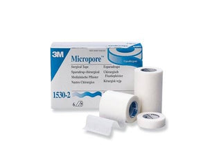 Micropore 3M Surgical Tape 12mm x 9.1m, 24 ROLLS/BOX